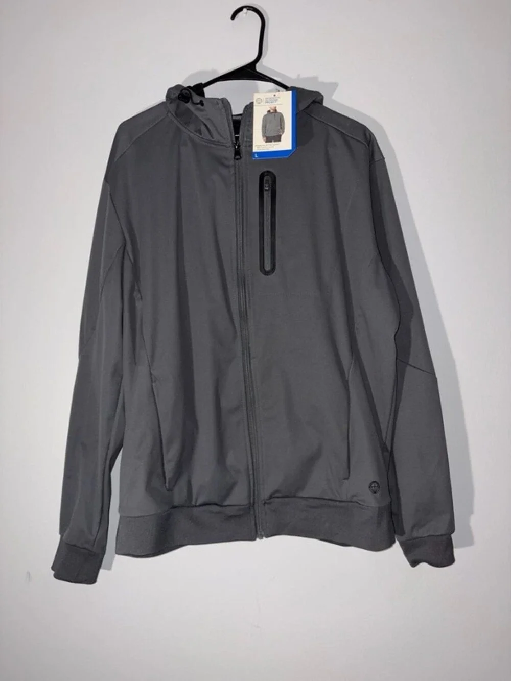Mondetta Outdoor Project Men's Active Jacket, Grey, Size L